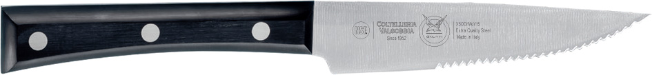 Wie steak knife serrated blade cm. 12